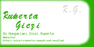 ruperta giczi business card